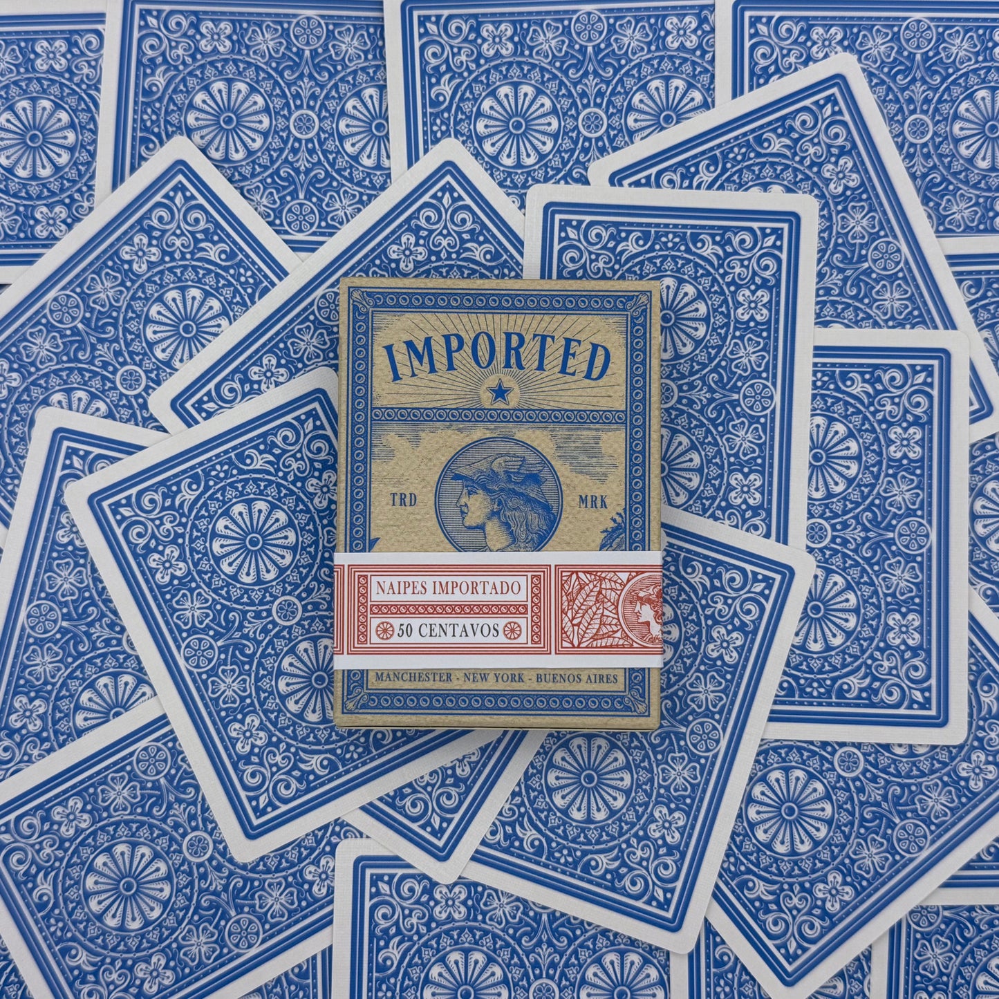 *NEW* IMPORTED PLAYING CARDS BLUE EDITION NO. 4